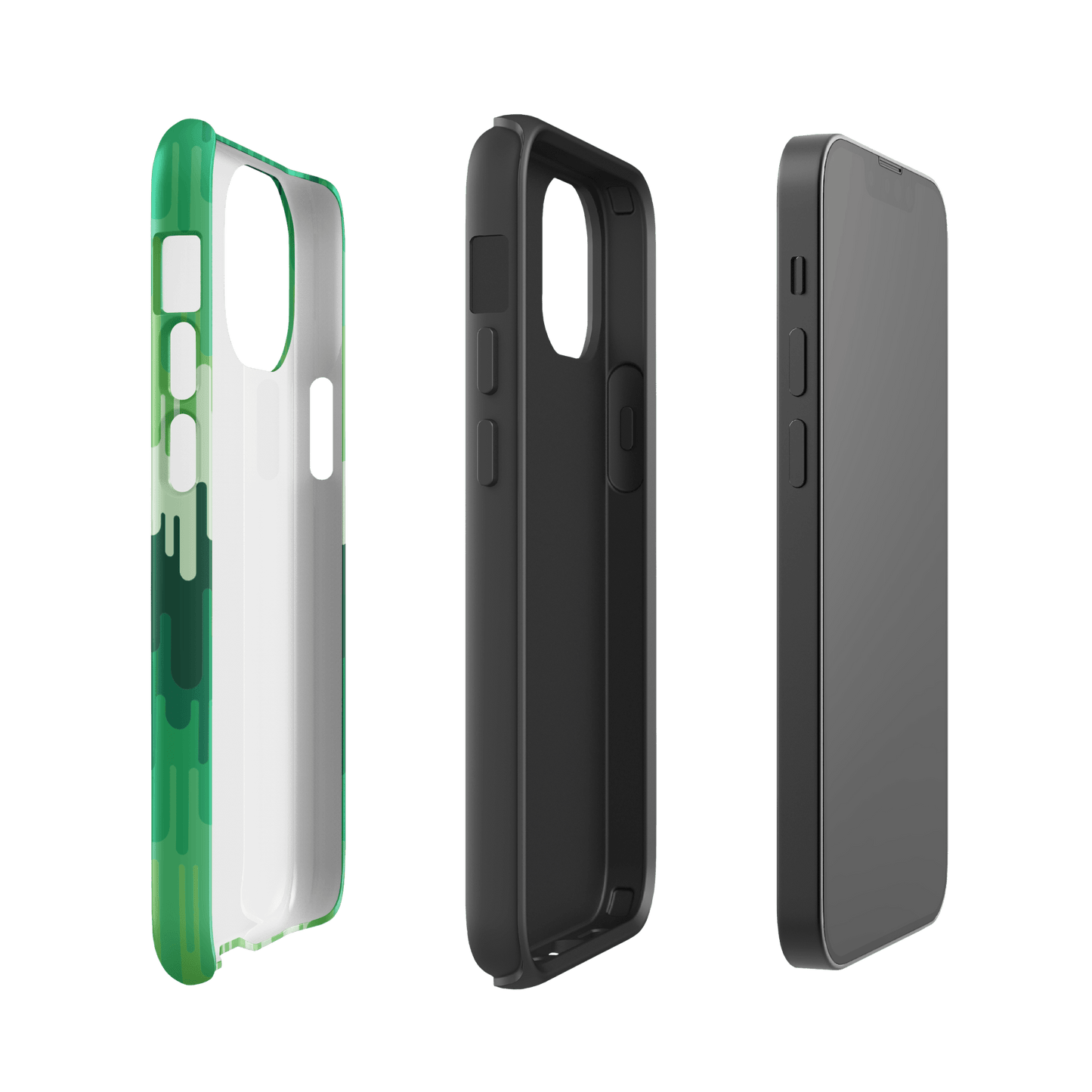 Slime Ombre Green Tough Phone Case - iPhone