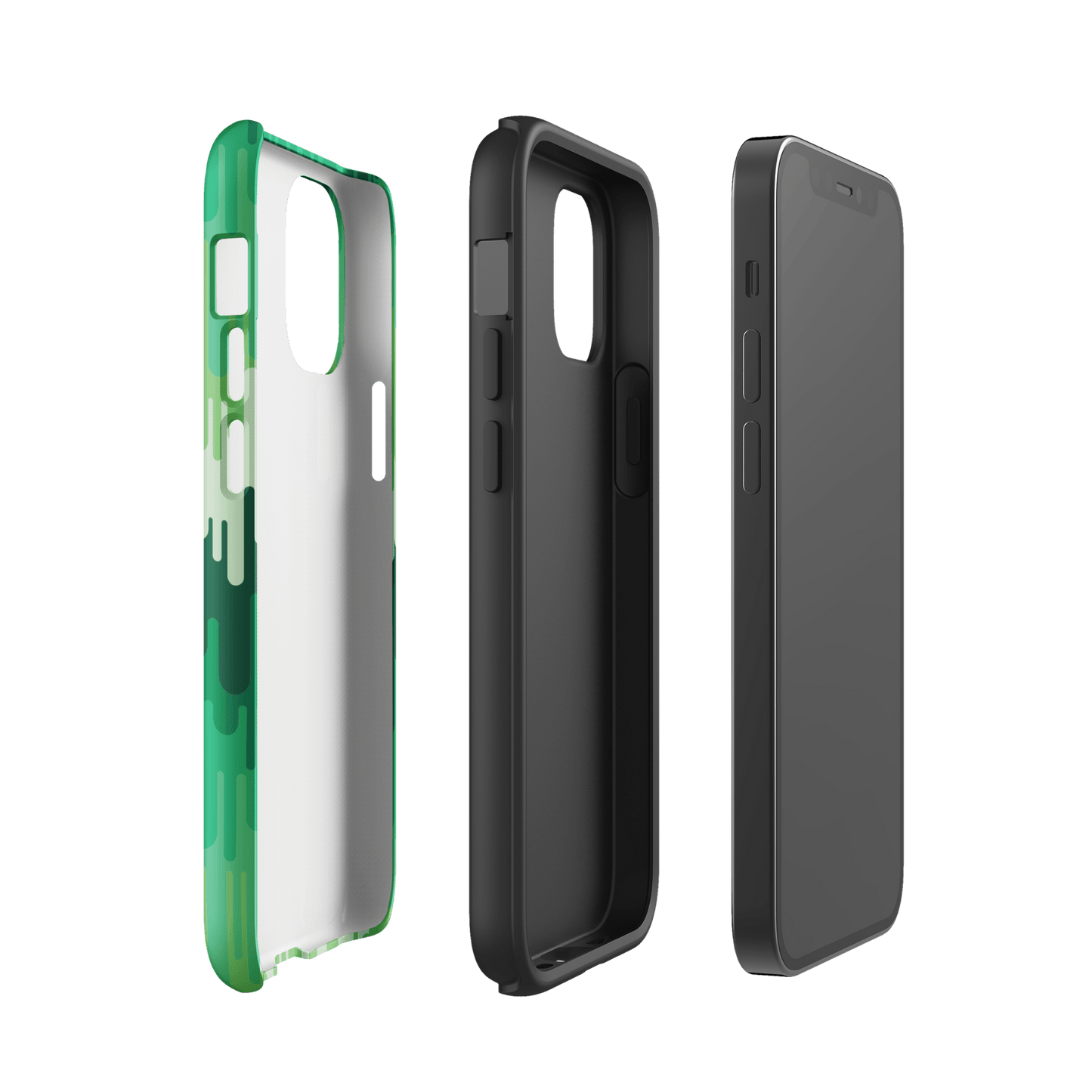 Slime Ombre Green Tough Phone Case - iPhone