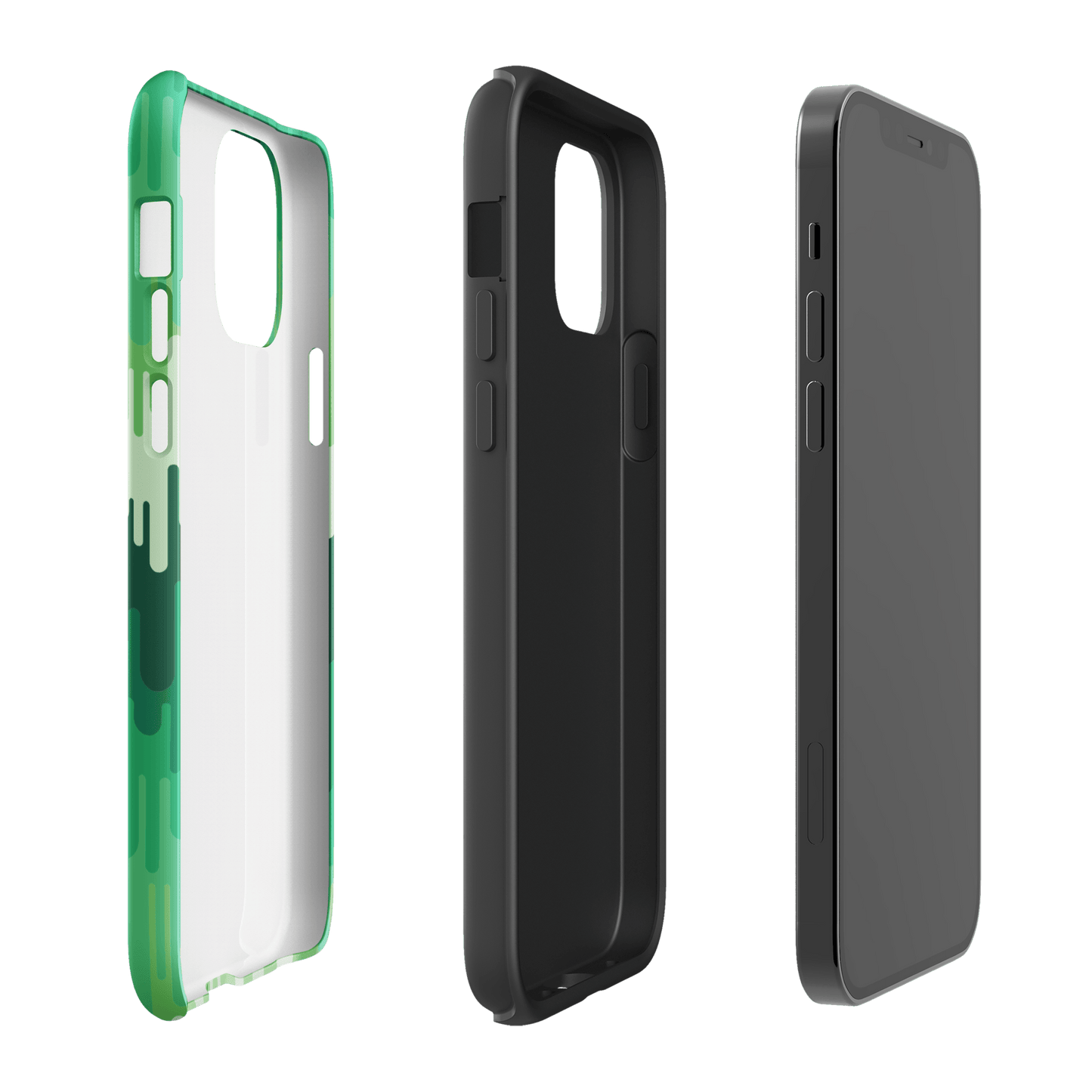 Slime Ombre Green Tough Phone Case - iPhone