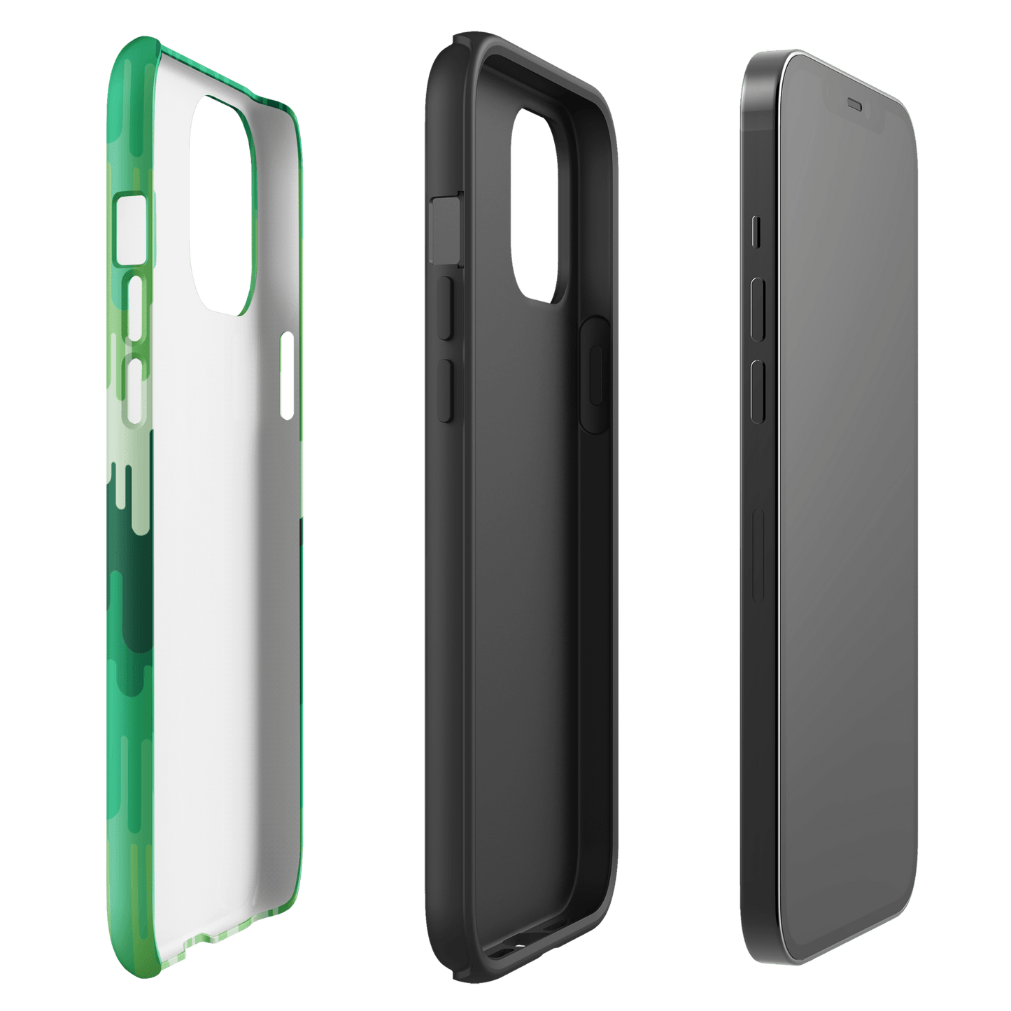 Slime Ombre Green Tough Phone Case - iPhone