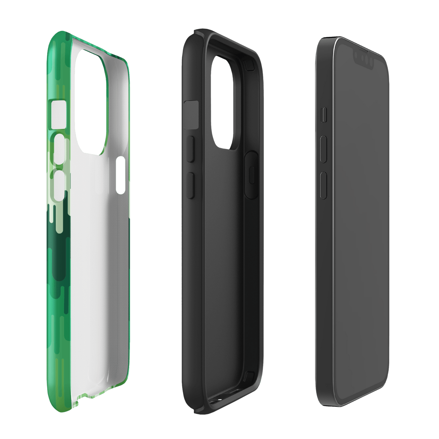 Slime Ombre Green Tough Phone Case - iPhone