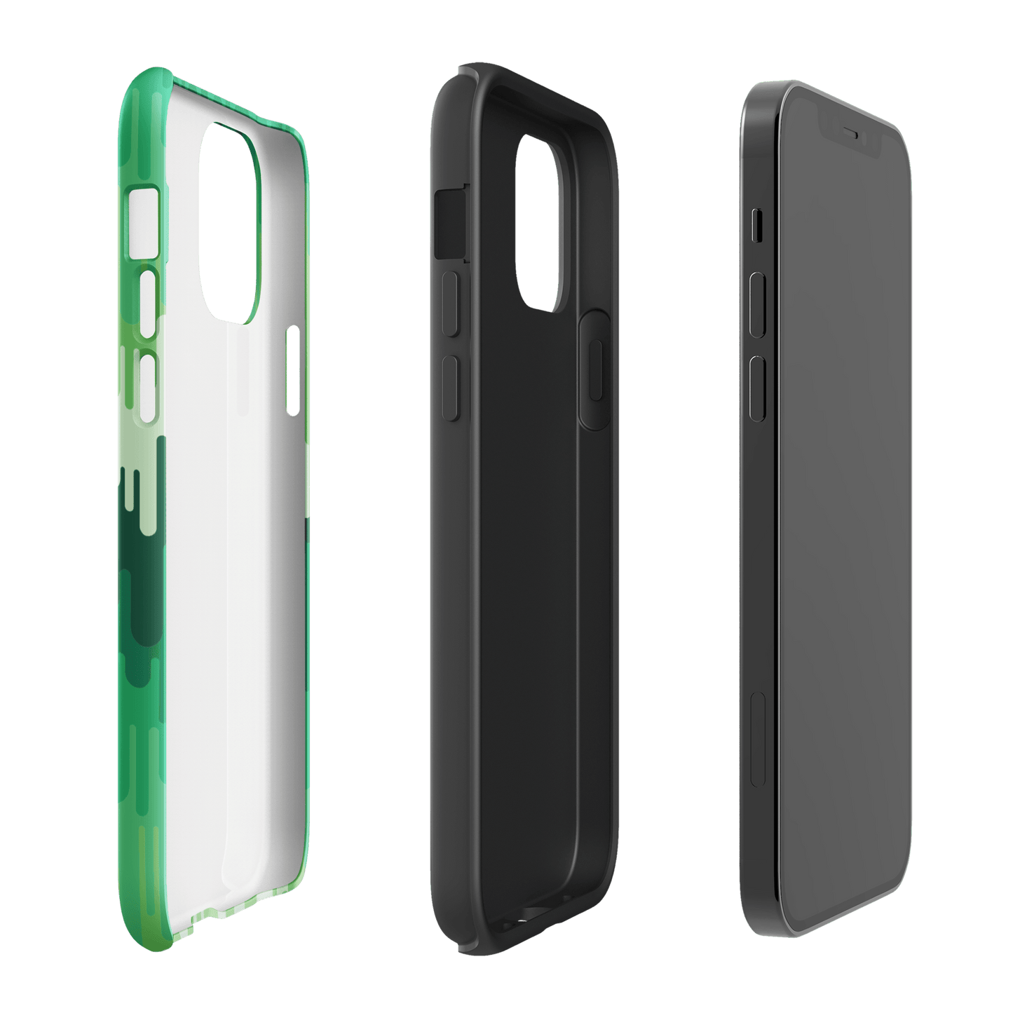 Slime Ombre Green Tough Phone Case - iPhone