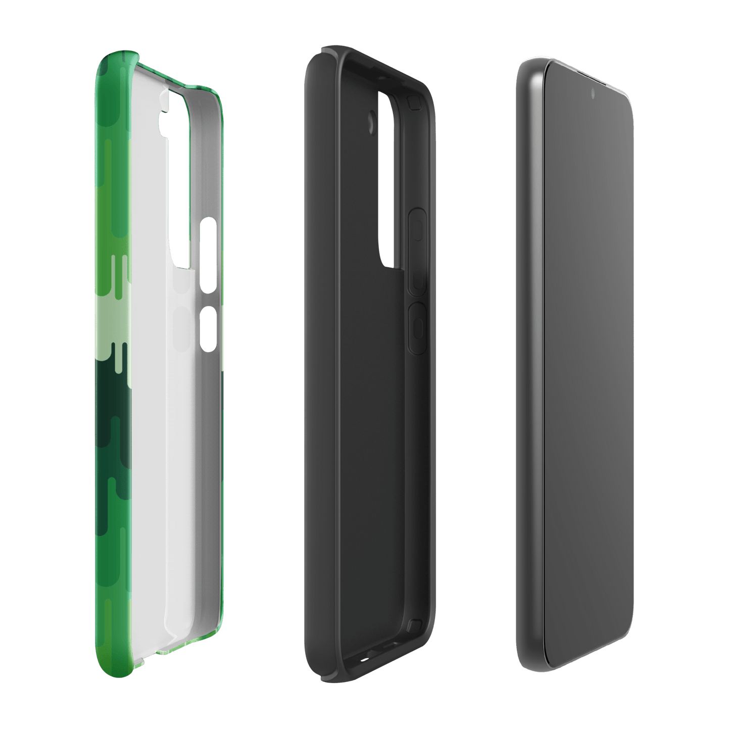 Slime Ombre Green Tough Phone Case - Samsung