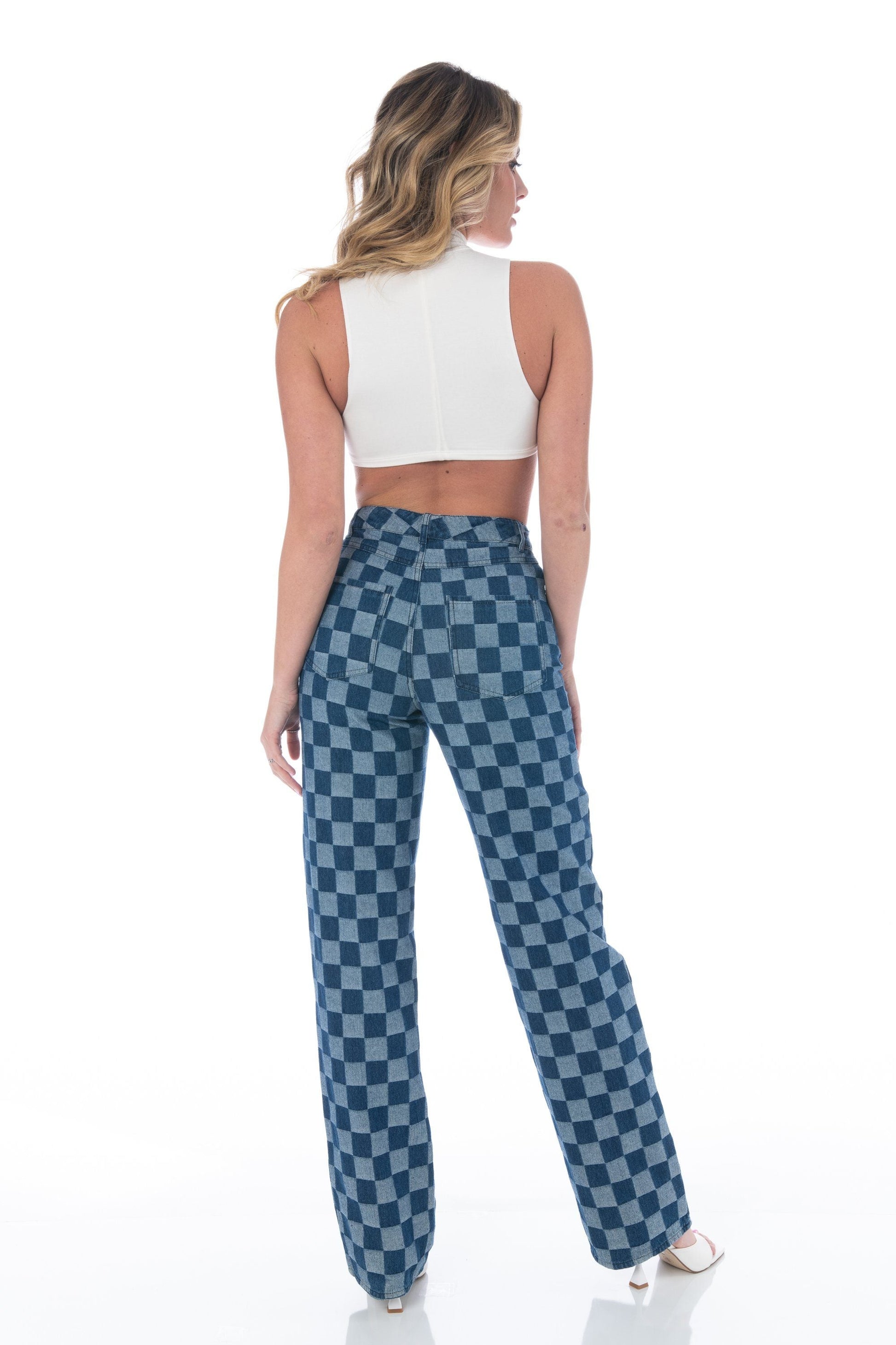 SoCal Checkered Denim Denim HYPEACH BOUTIQUE 