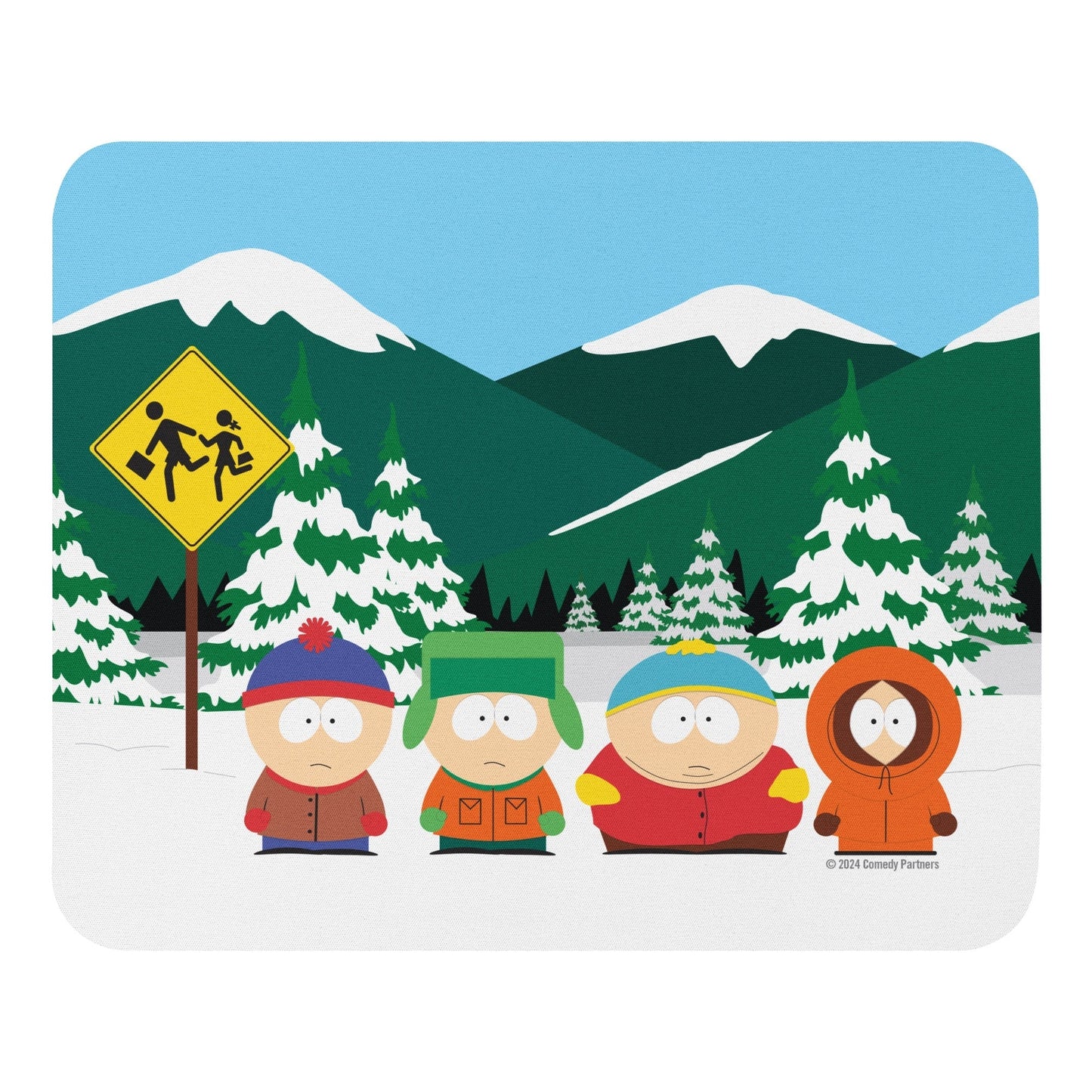 South Park Bus Stop Mouse Pad