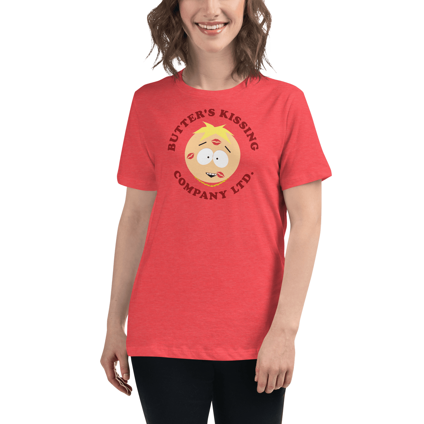 South Park Butter's Kissing Company Womens Short Sleeve T-Shirt