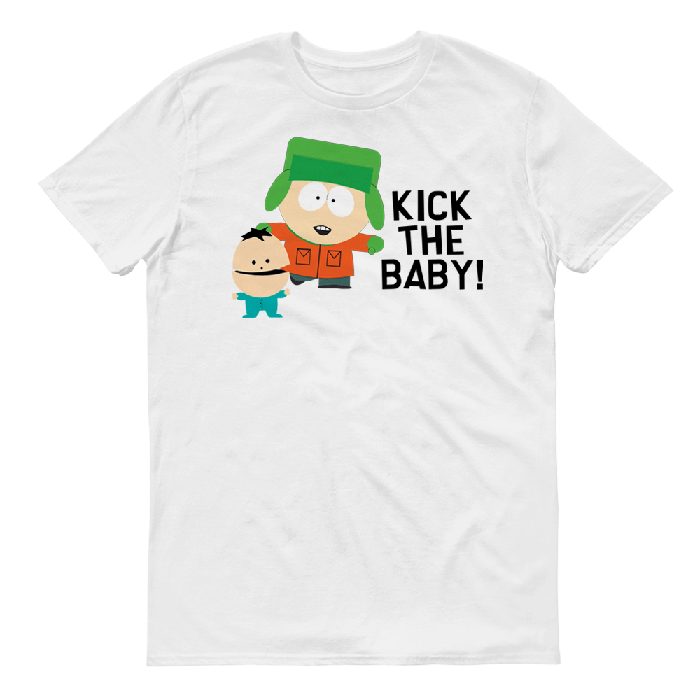 South Park Kyle Kick the Baby Adult Short Sleeve T-Shirt