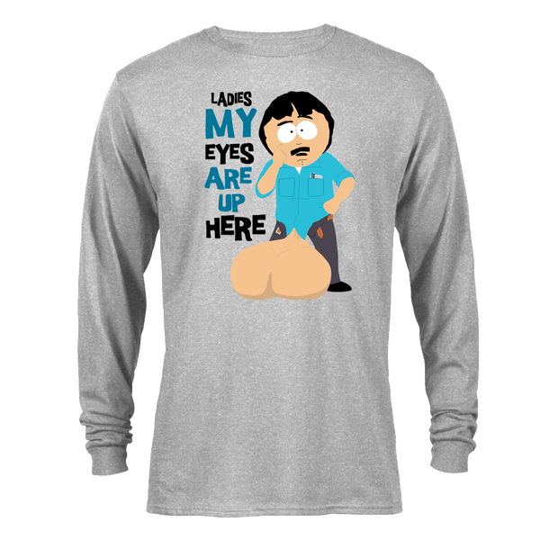 South Park Randy Eyes Up Here Adult Long Sleeve T-Shirt