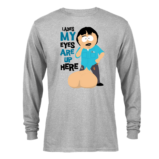 South Park Randy Eyes Up Here Adult Long Sleeve T-Shirt