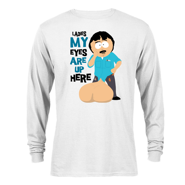 South Park Randy Eyes Up Here Adult Long Sleeve T-Shirt