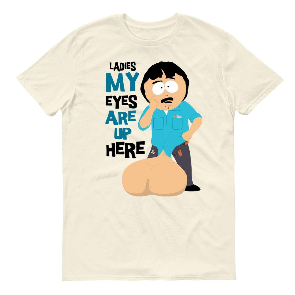 South Park Randy Eyes Up Here Adult Short Sleeve T-Shirt