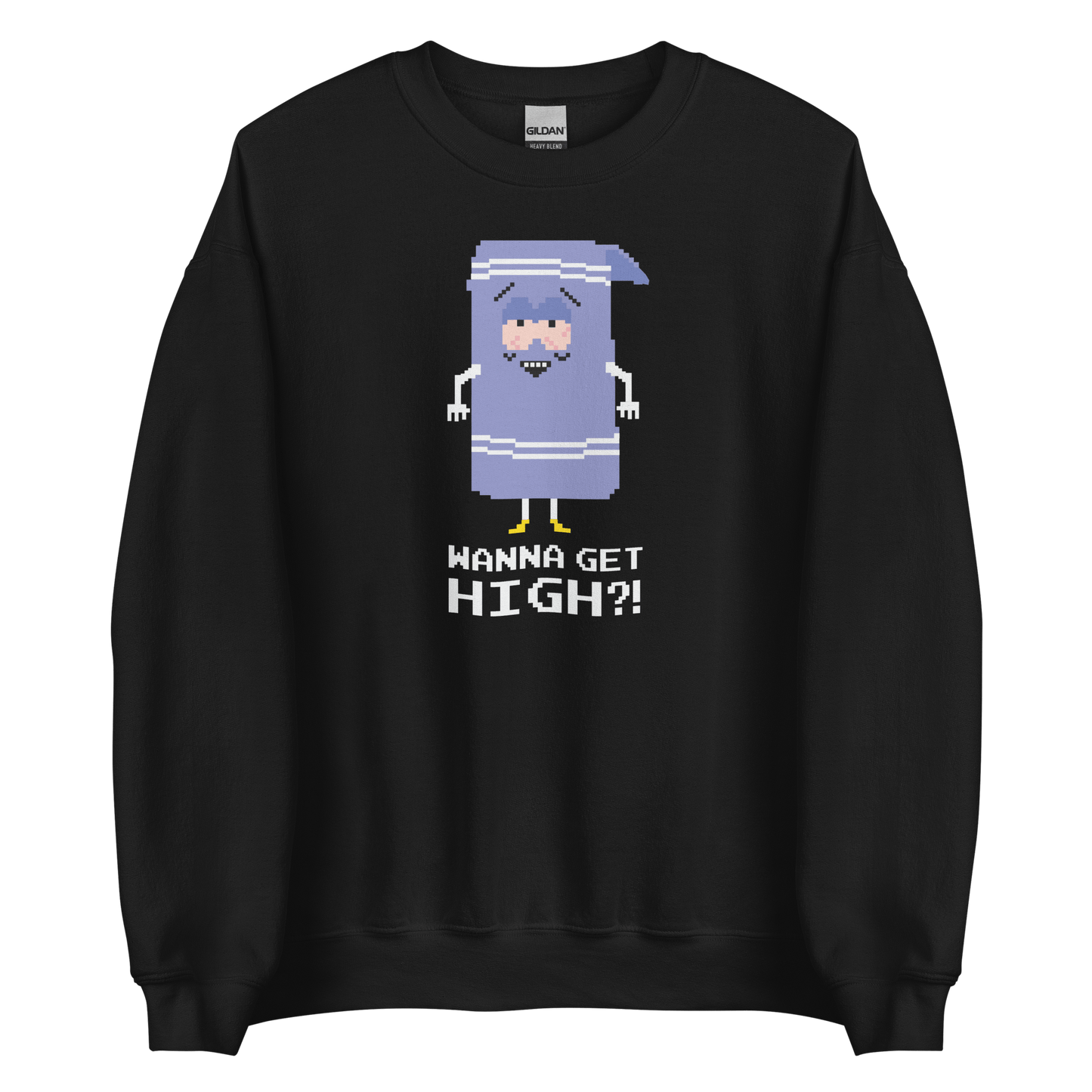 South Park Towelie Wanna Get High Fleece Crewneck Sweatshirt