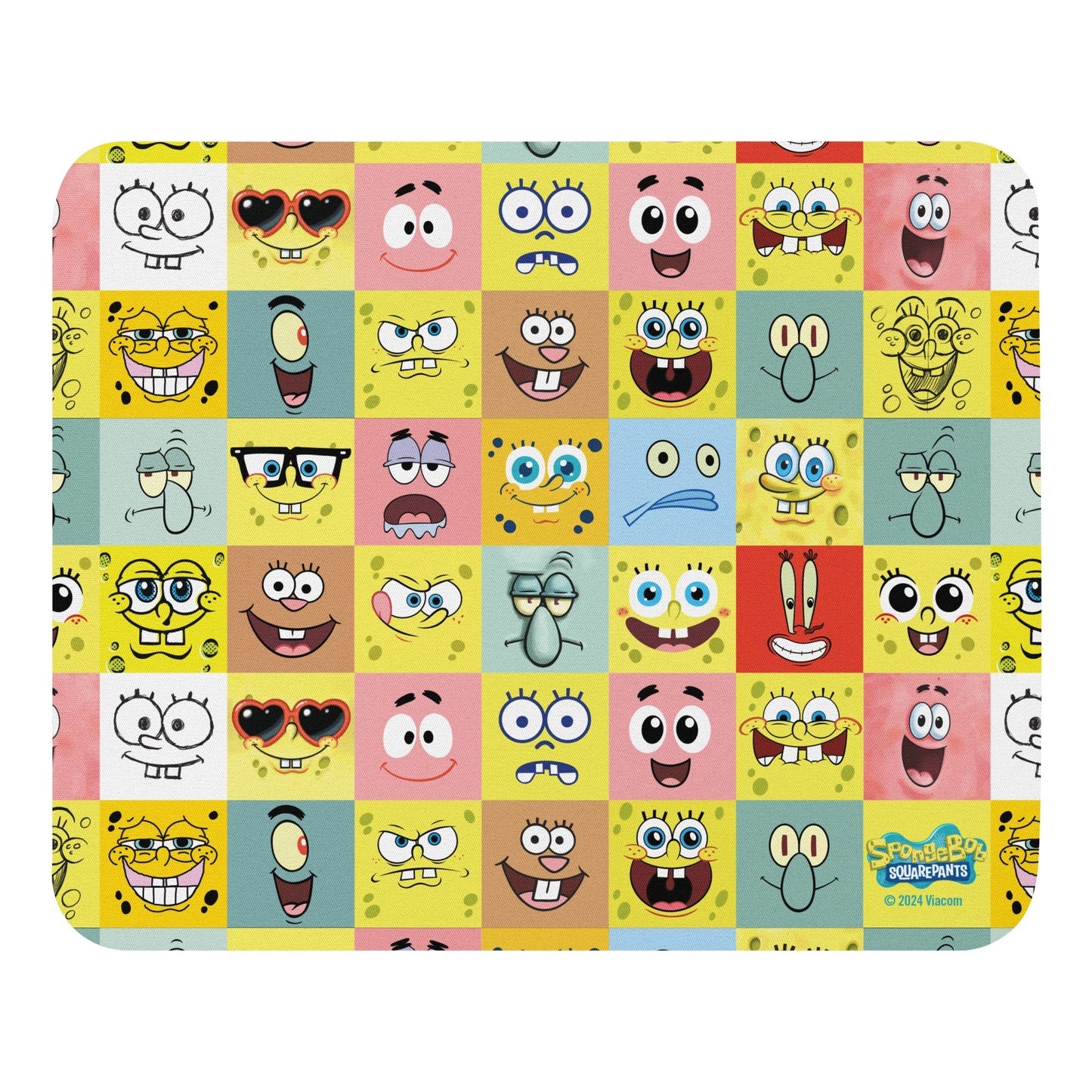 Spongebob Blocks Mouse Pad