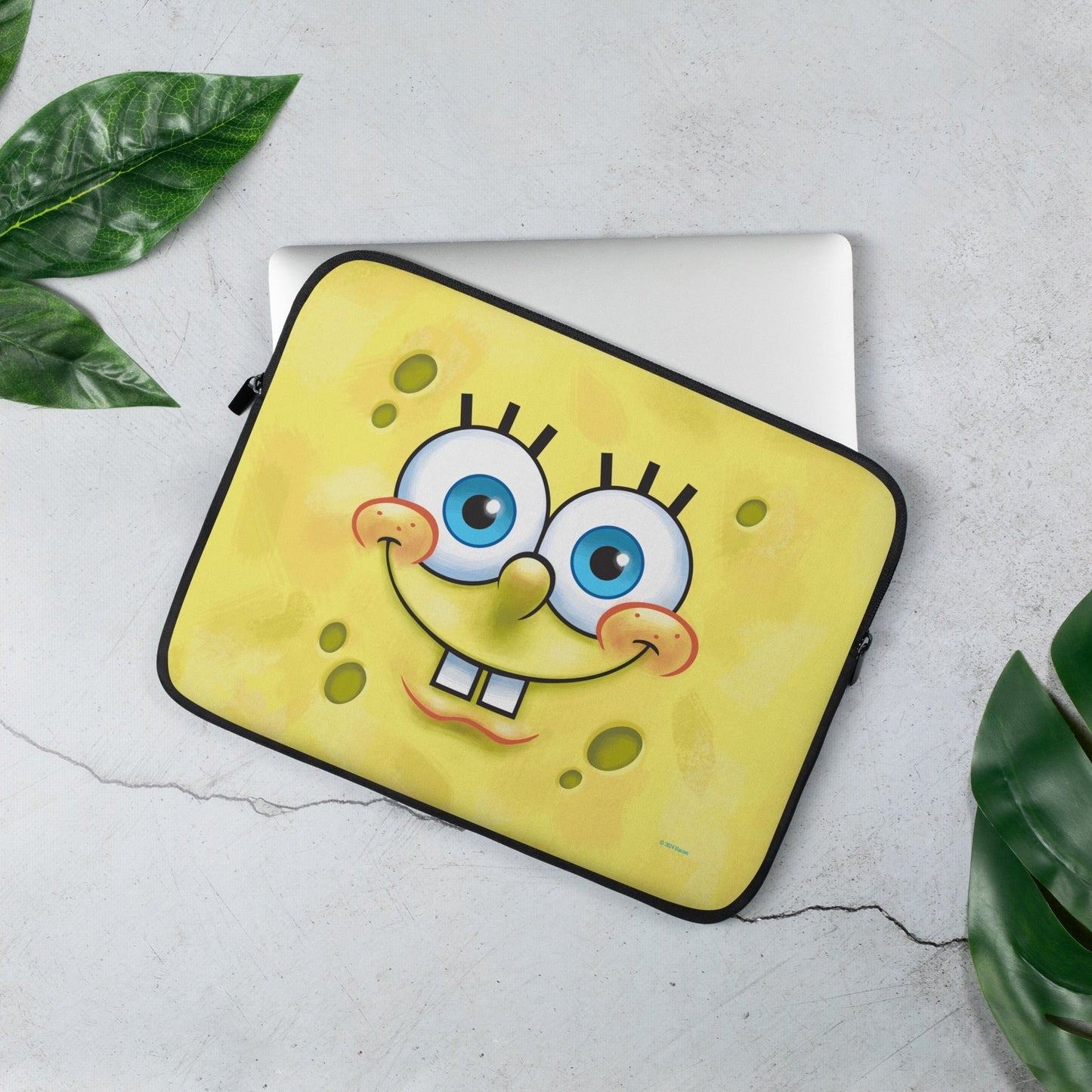 Spongebob Face Laptop Sleeve