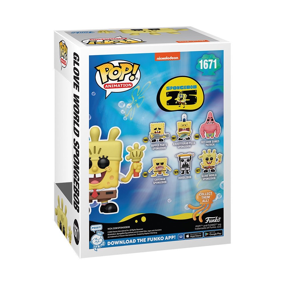 SpongeBob SquarePants 25th Anniversary SpongeBob with Glove Light Funko Pop! Figure