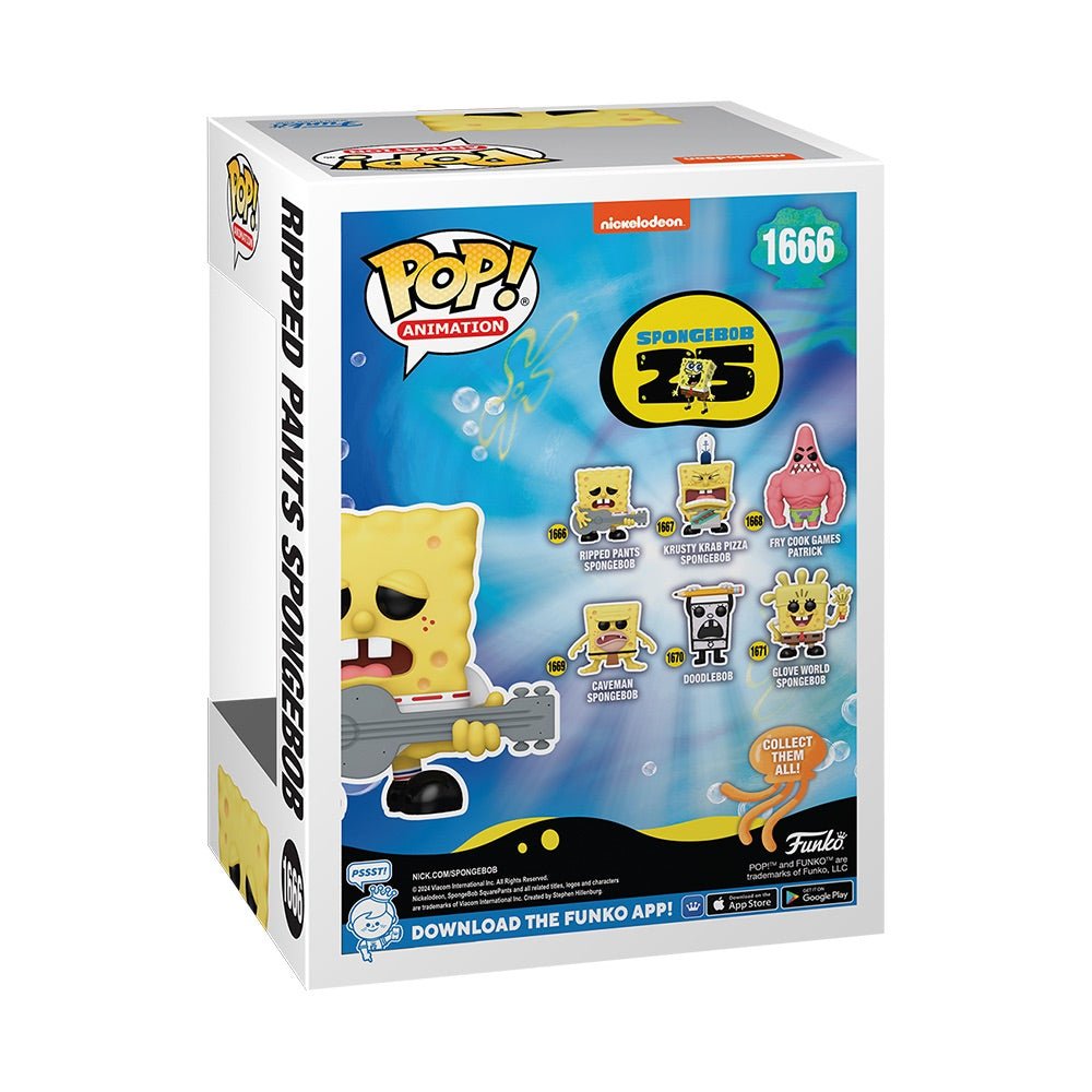 SpongeBob SquarePants 25th Anniversary SpongeBob with Ripped Pants Funko Pop! Figure