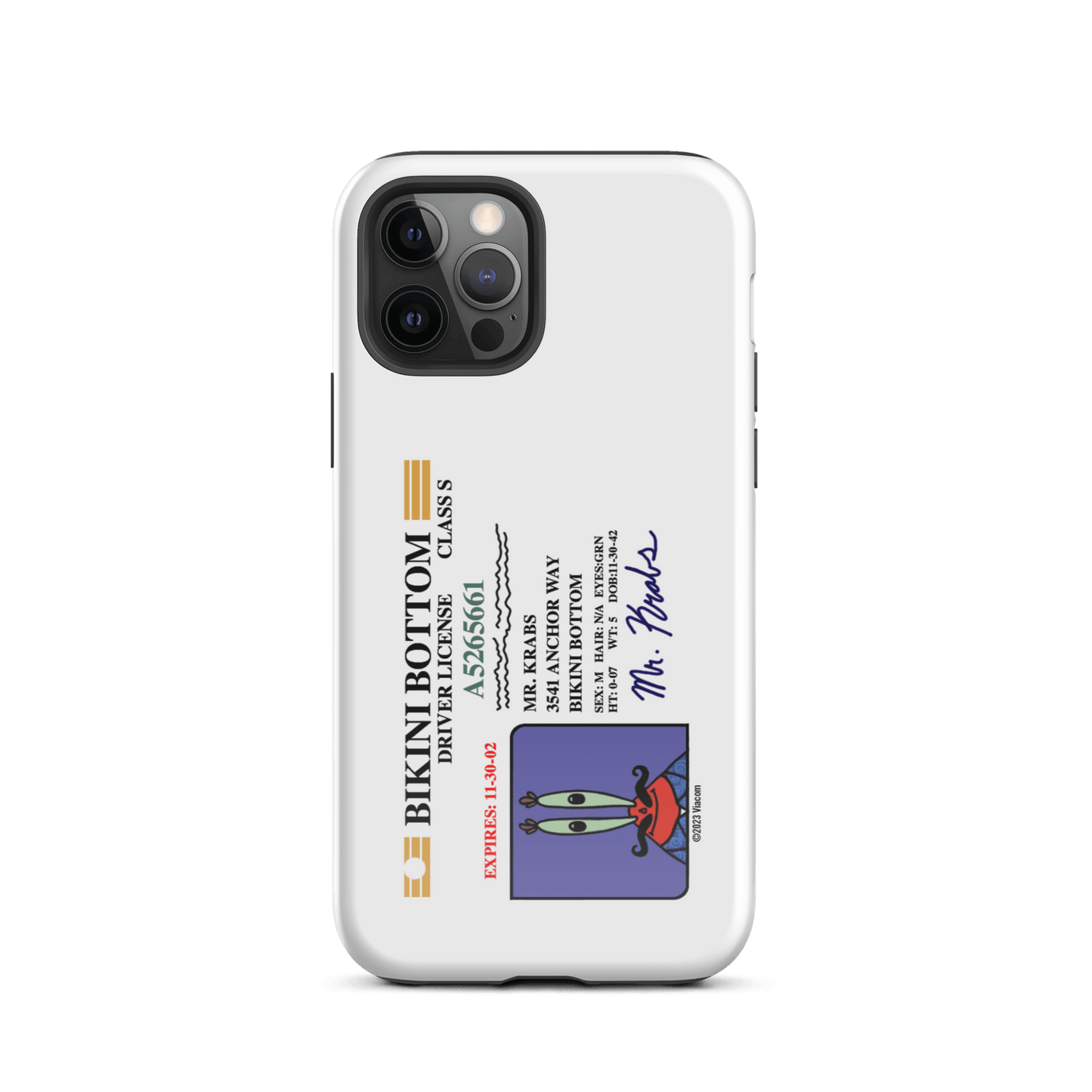 SpongeBob SquarePants Mr. Krabs Driver's License Tough Case for iPhone