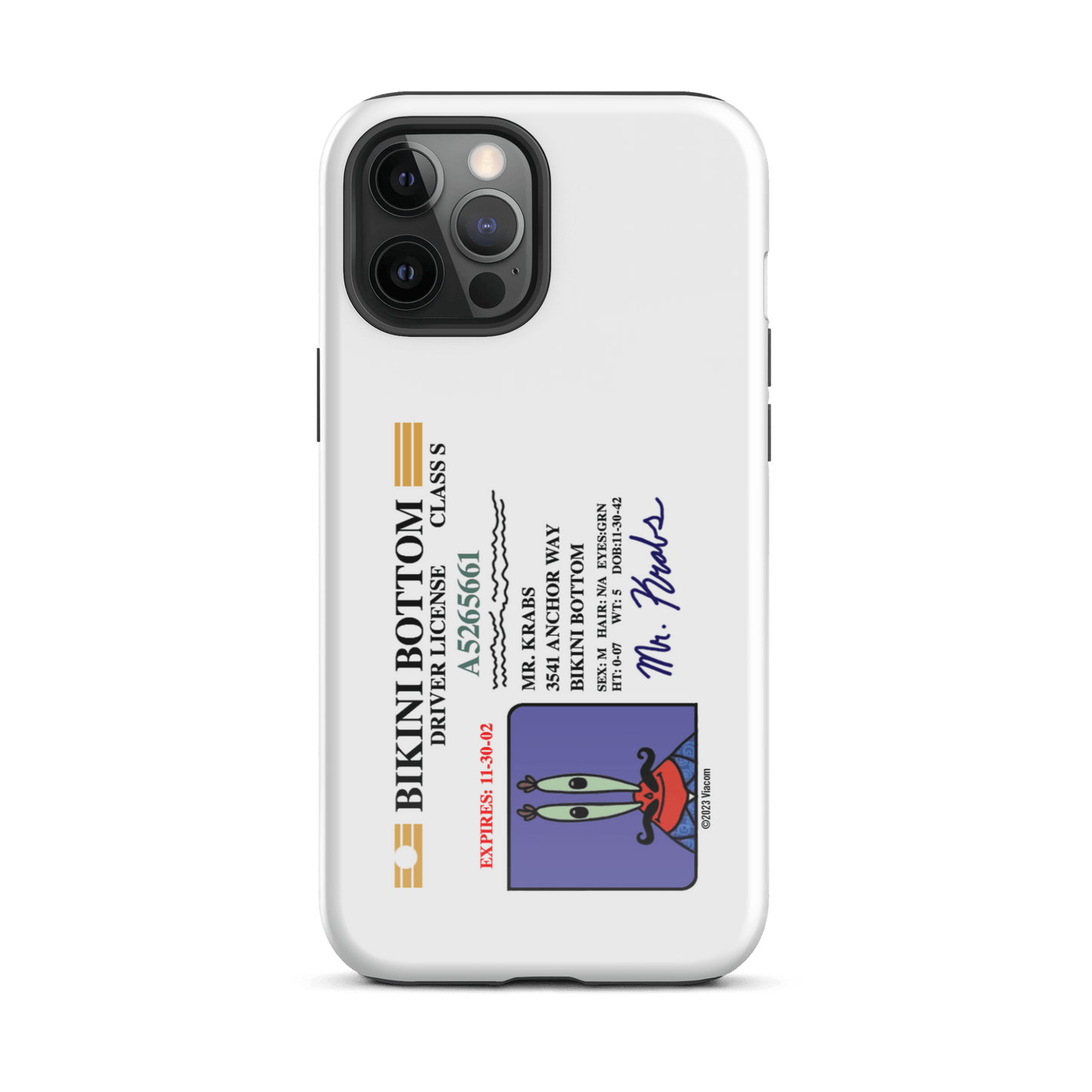 SpongeBob SquarePants Mr. Krabs Driver's License Tough Case for iPhone