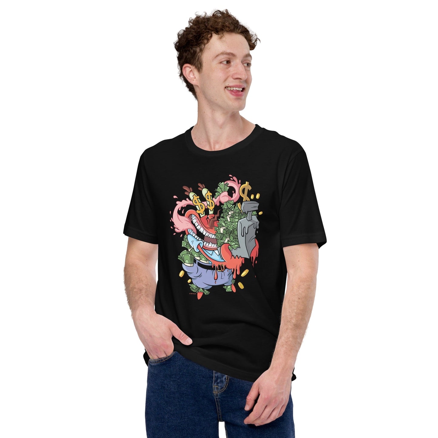 Spongebob Squarepants Mr. Krabs Krusty Pants Adult T-Shirt