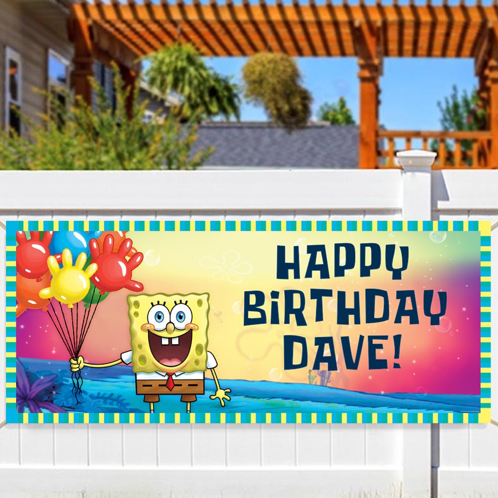 Spongebob Squarepants Personalized Banner