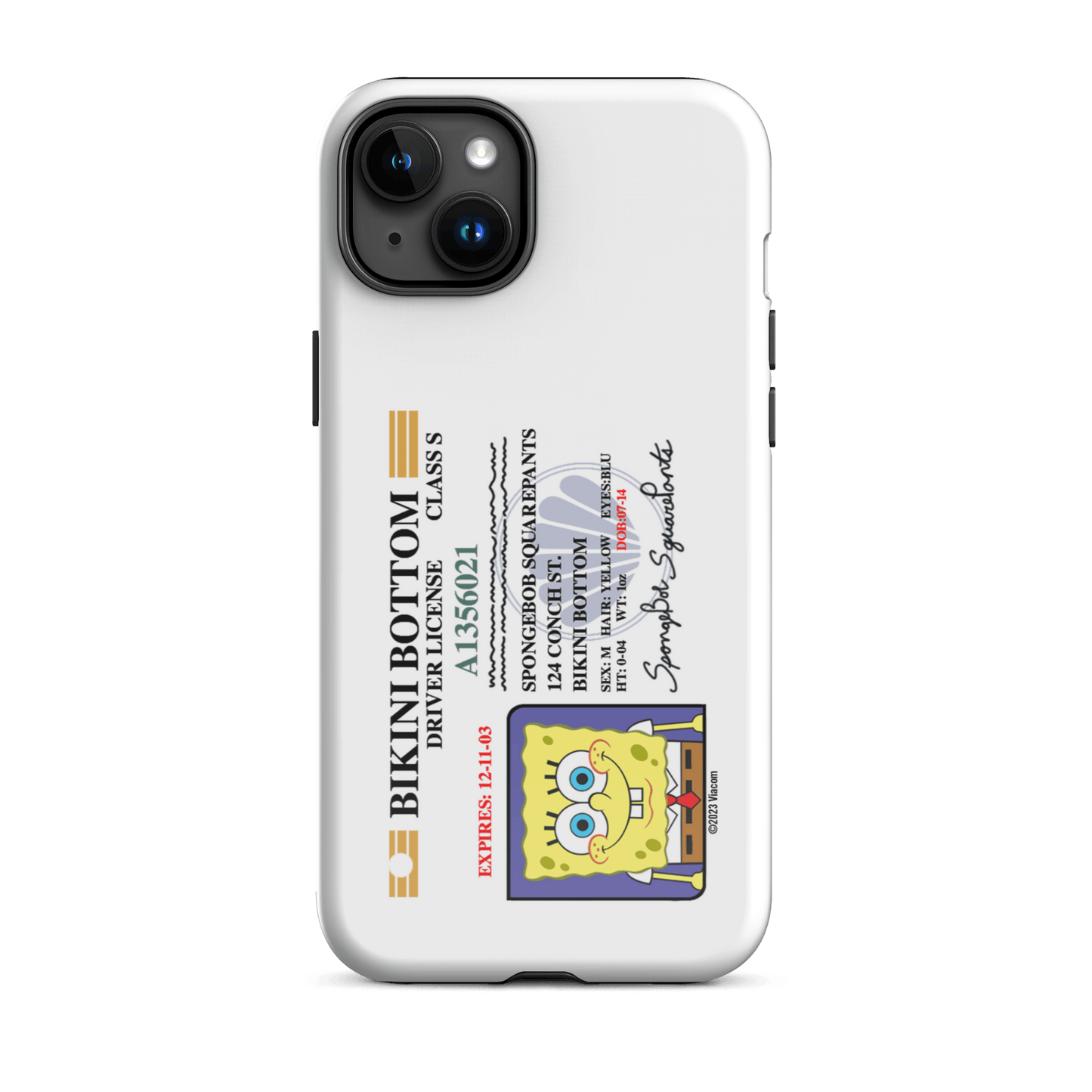 SpongeBob SquarePants SpongeBob Driver's License Tough Phone Case - iPhone