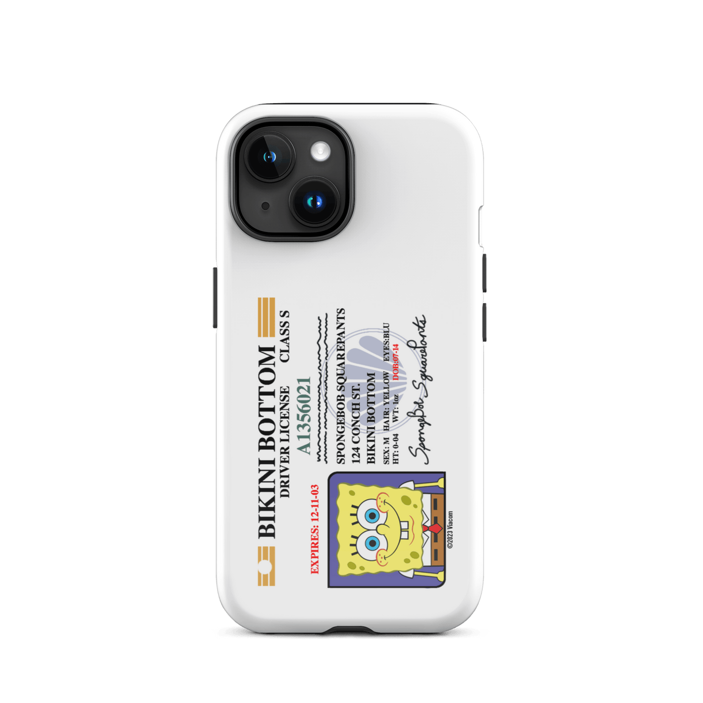 SpongeBob SquarePants SpongeBob Driver's License Tough Phone Case - iPhone