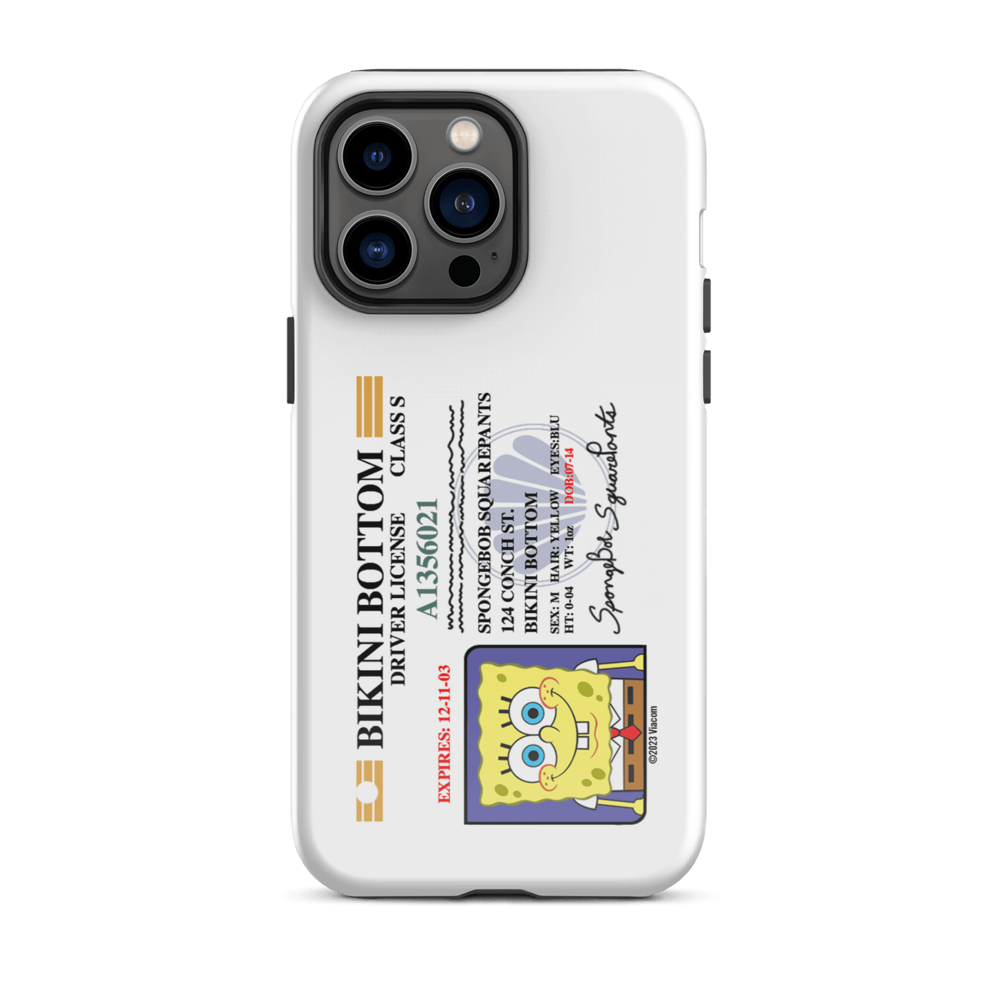 SpongeBob SquarePants SpongeBob Driver's License Tough Phone Case - iPhone