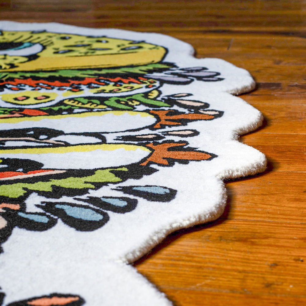 SpongeBob SquarePants x Noreen Seabrook Handmade Krabby Patty Custom Rug