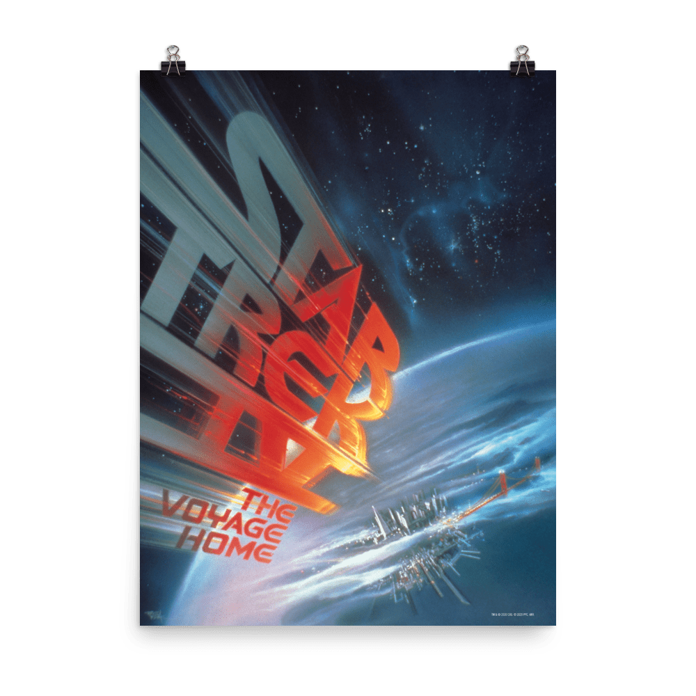 Star Trek IV: The Voyage Home LOGO Premium Satin Poster