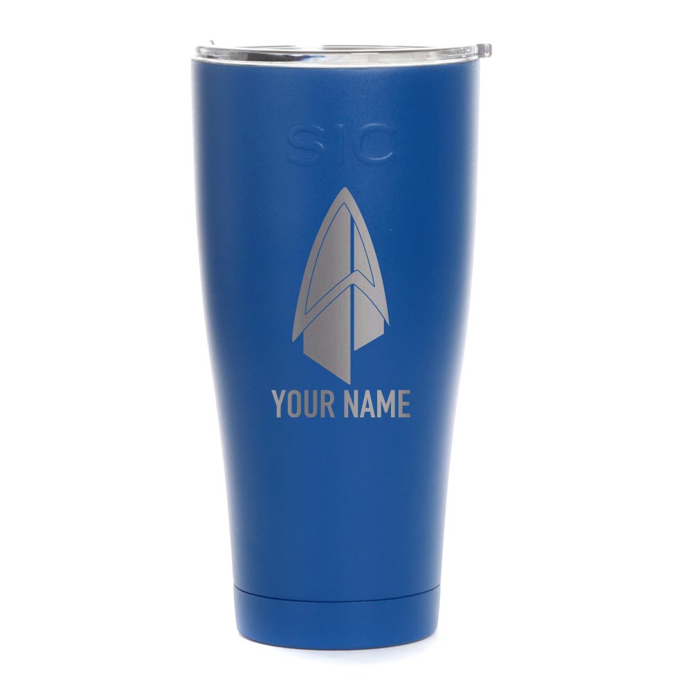 Star Trek: Picard Starfleet Badge Personalized Laser Engraved SIC Tumbler