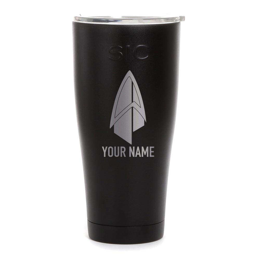 Star Trek: Picard Starfleet Badge Personalized Laser Engraved SIC Tumbler