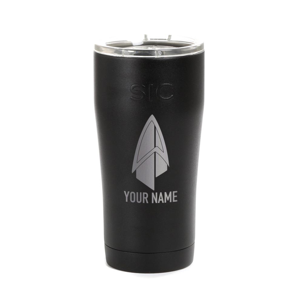 Star Trek: Picard Starfleet Badge Personalized Laser Engraved SIC Tumbler