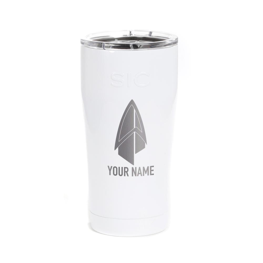 Star Trek: Picard Starfleet Badge Personalized Laser Engraved SIC Tumbler