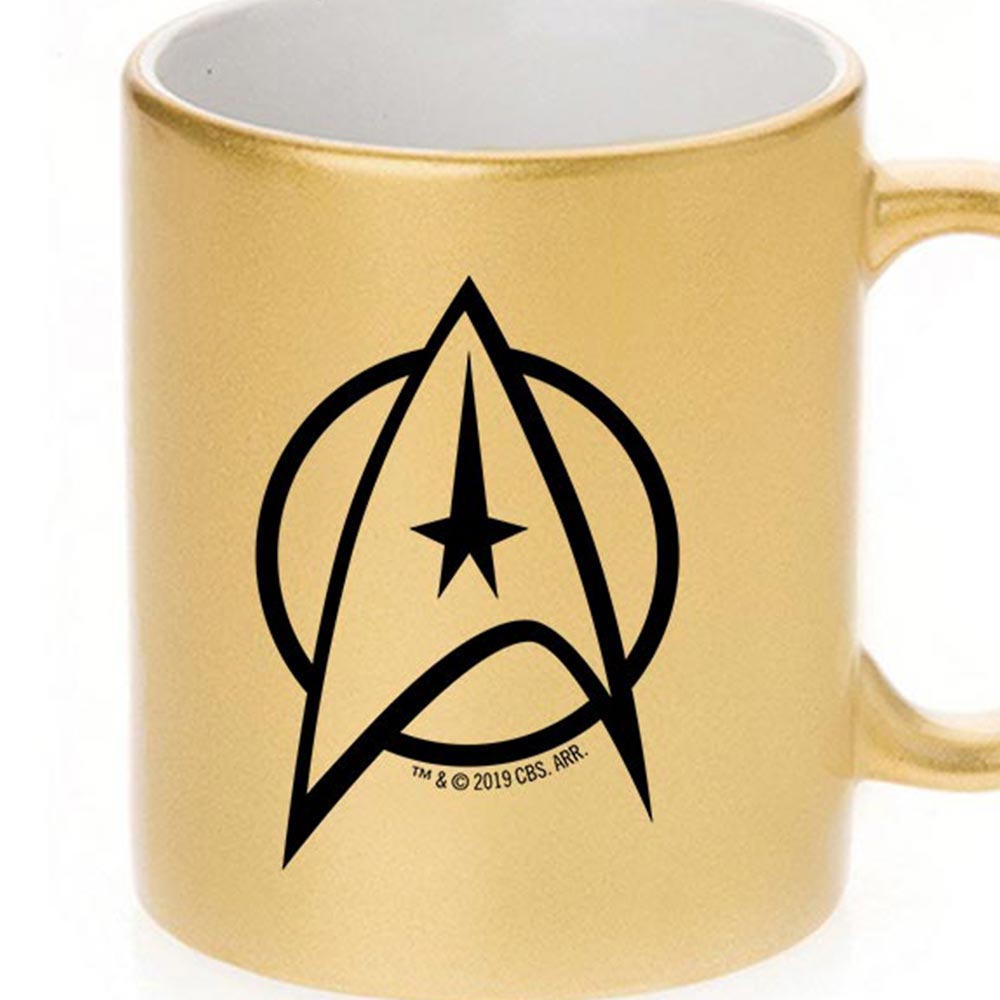 Star Trek: The Original Series Delta Personalized 11 oz Gold Metallic Mug