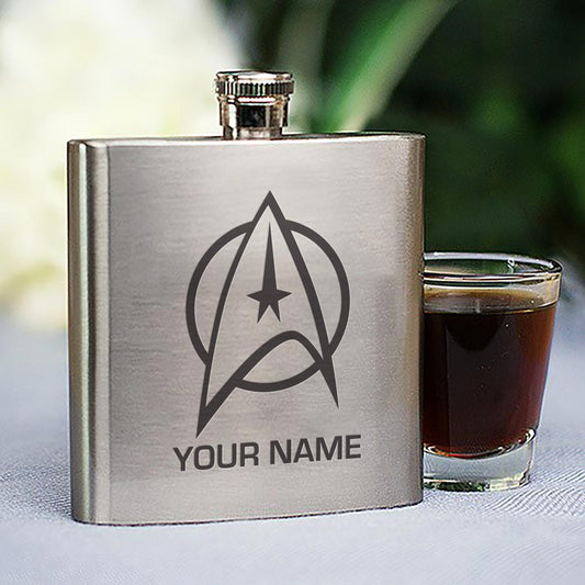 Star Trek: The Original Series Delta Personalized Stainless Steel Flask