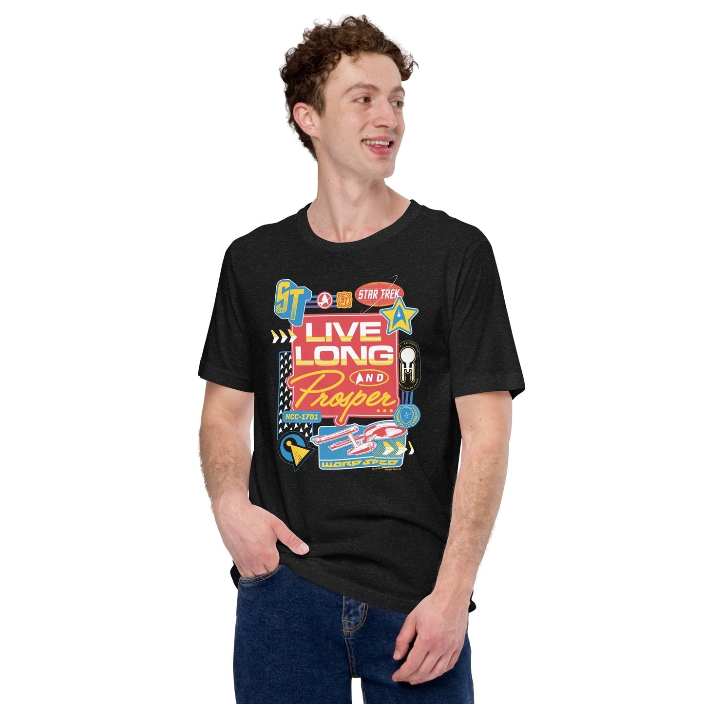 Star Trek: The Original Series Live Long and Prosper Badges Unisex T-Shirt