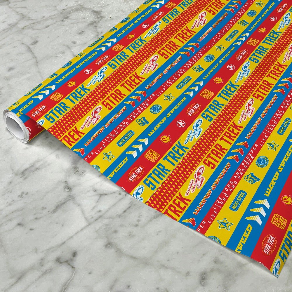 Star Trek: The Original Series Warp Speed Satin Wrapping Paper