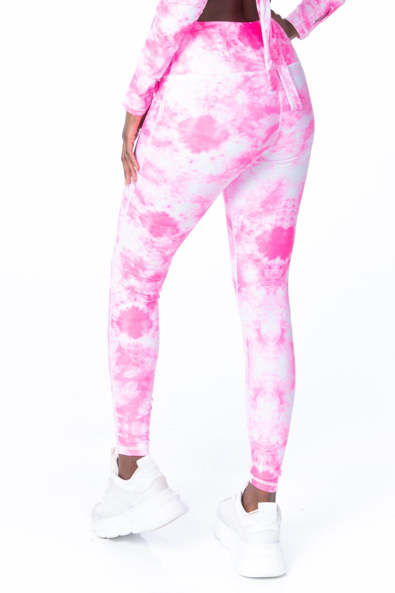 Starburst Neon Tie Dye High Waist Leggings - Hypeach Active Activewear HYPEACH BOUTIQUE 