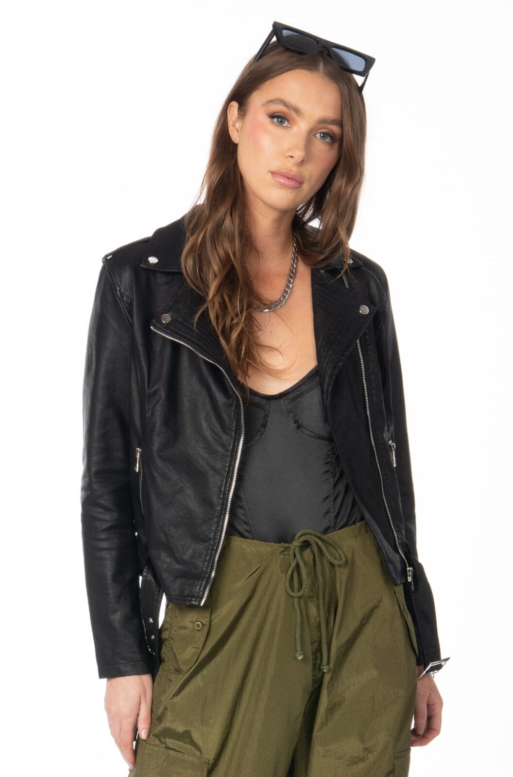 Sunset Blvd Moto Jacket Black Outerwear HYPEACH 