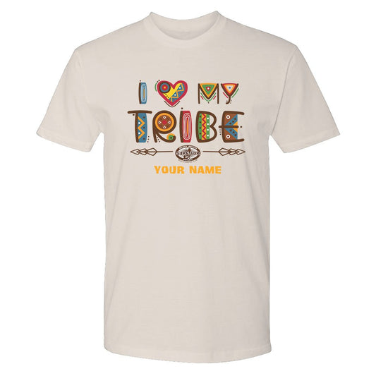 Survivor I Love My Tribe Mashup Personalized Adult Short Sleeve T-Shirt