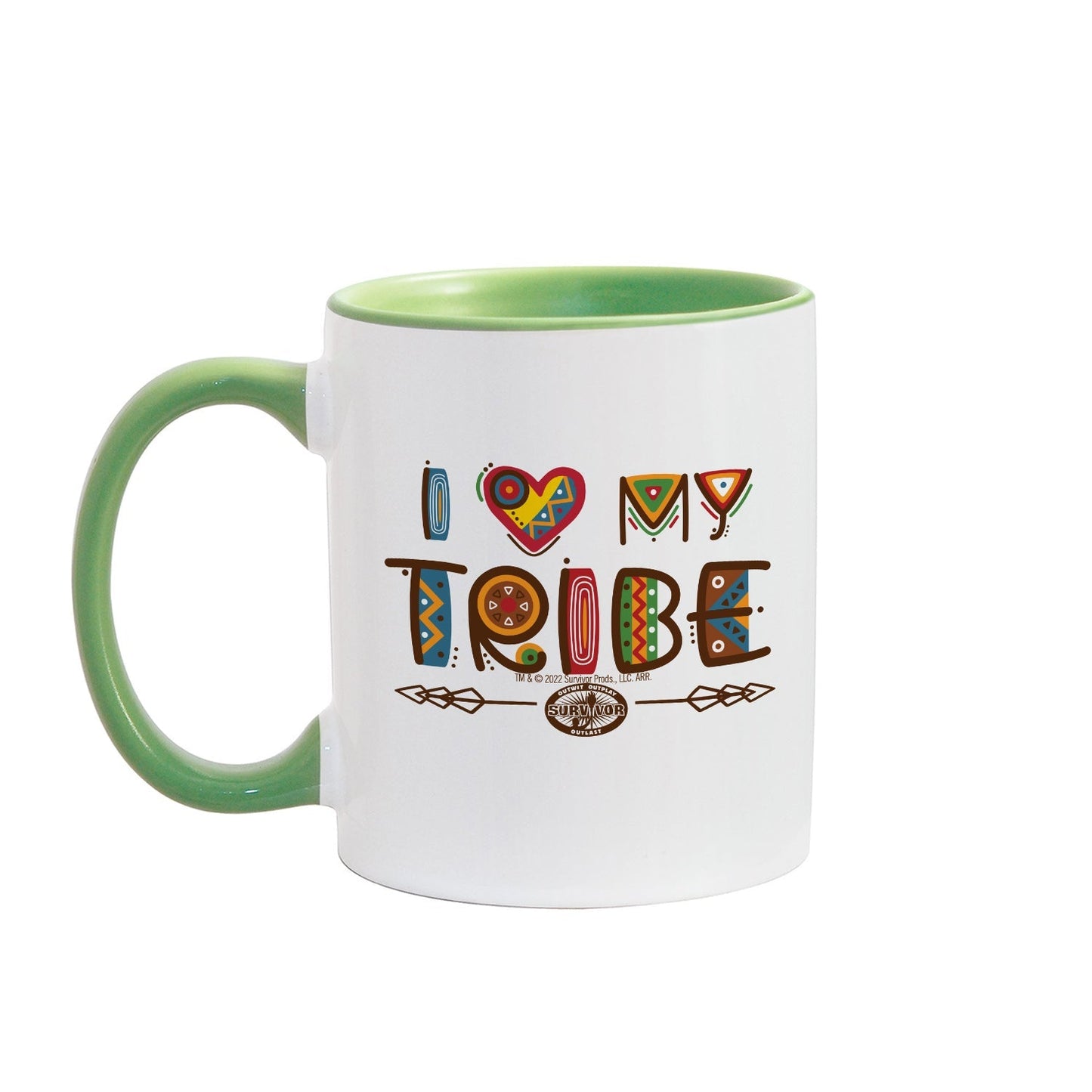 Survivor I Love My Tribe Mashup Personalized Two-Tone Mugs