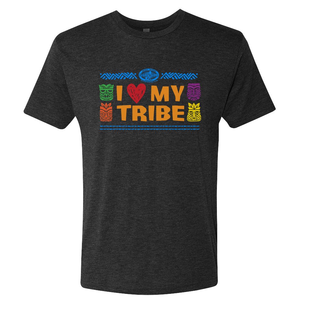 Survivor I Love My Tribe Personalized Men's Tri-Blend T-Shirt