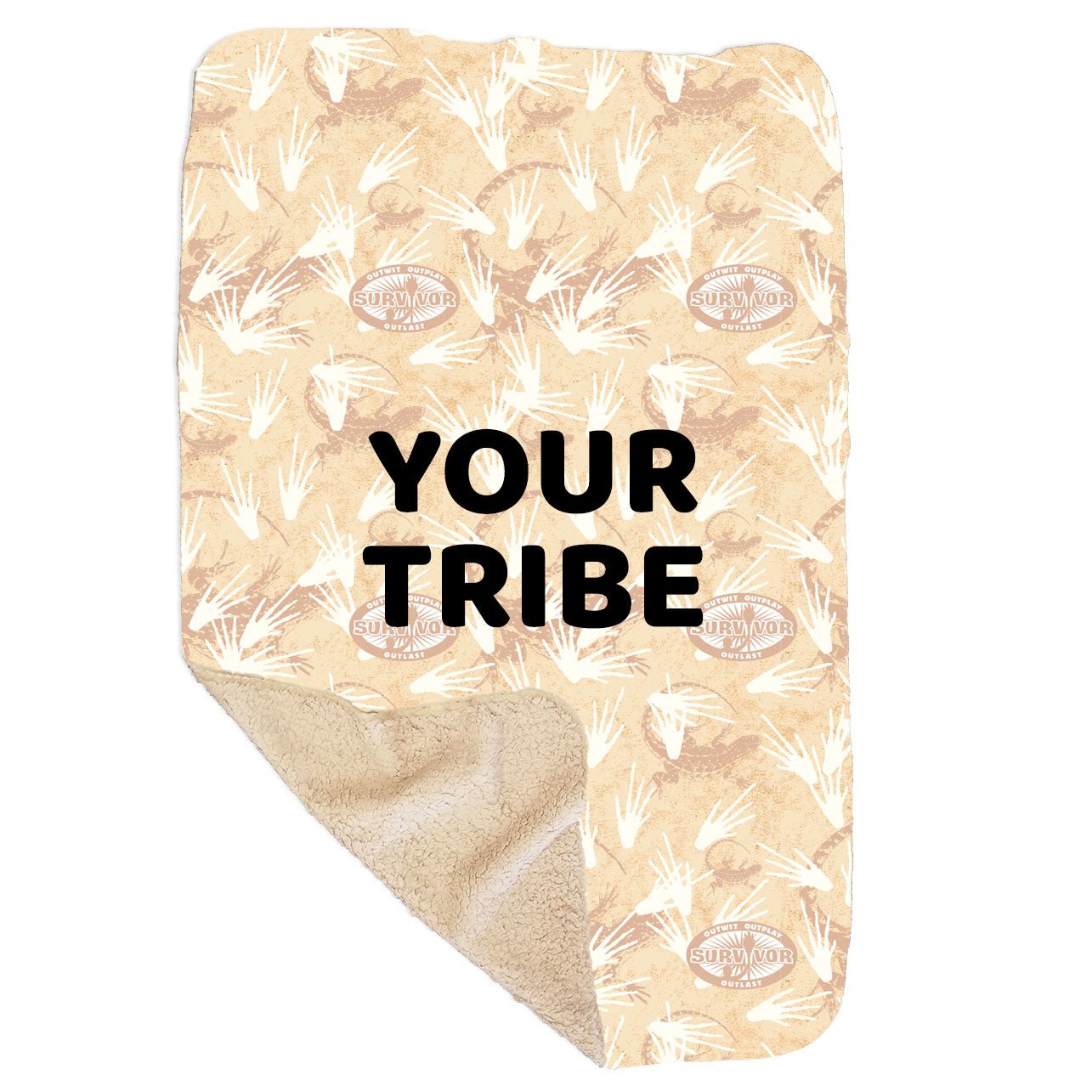 Survivor Terrain Personalized Sherpa Blanket - 37" x 57"