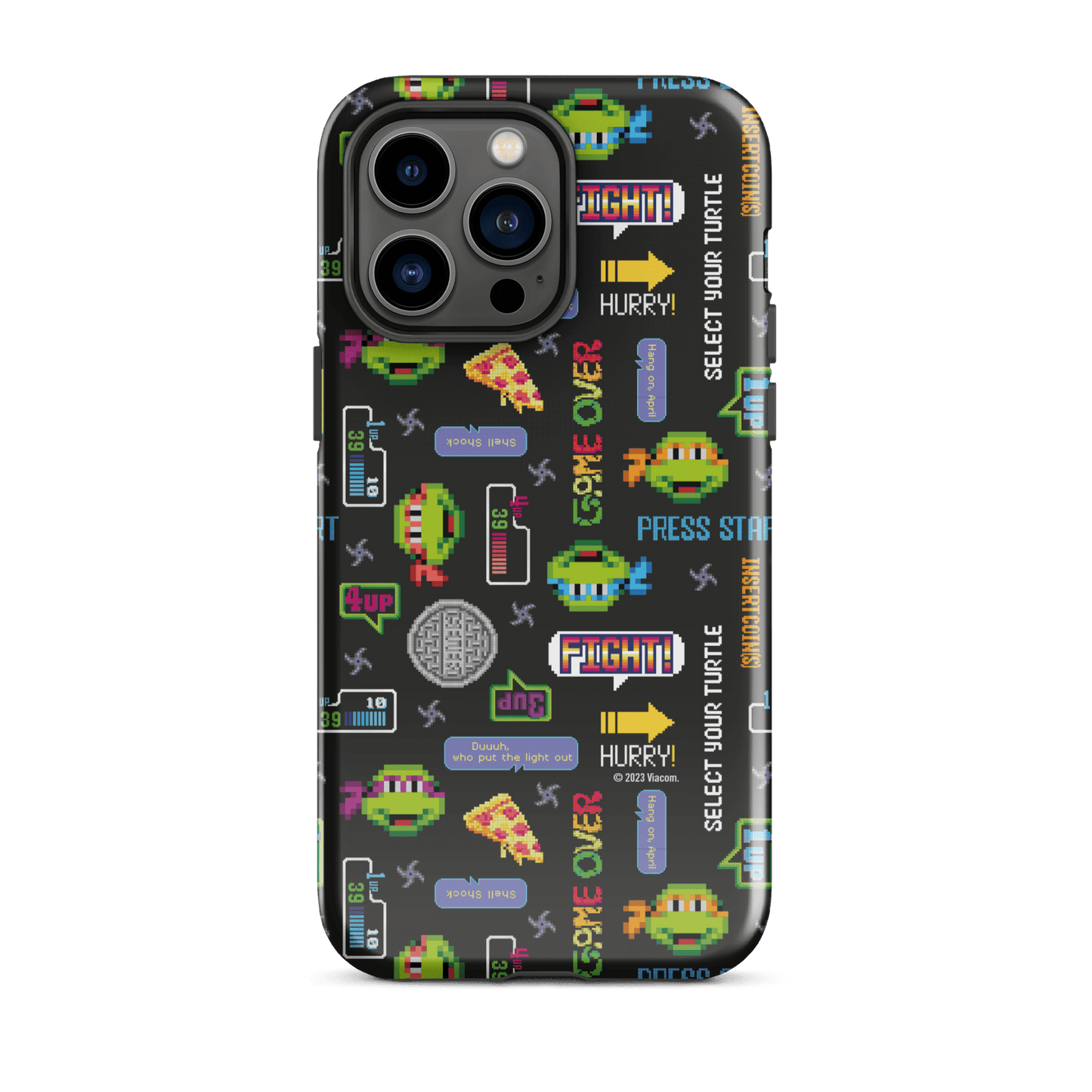 Teenage Mutant Ninja Turtles Video Game Pattern Tough Phone Case - iPhone