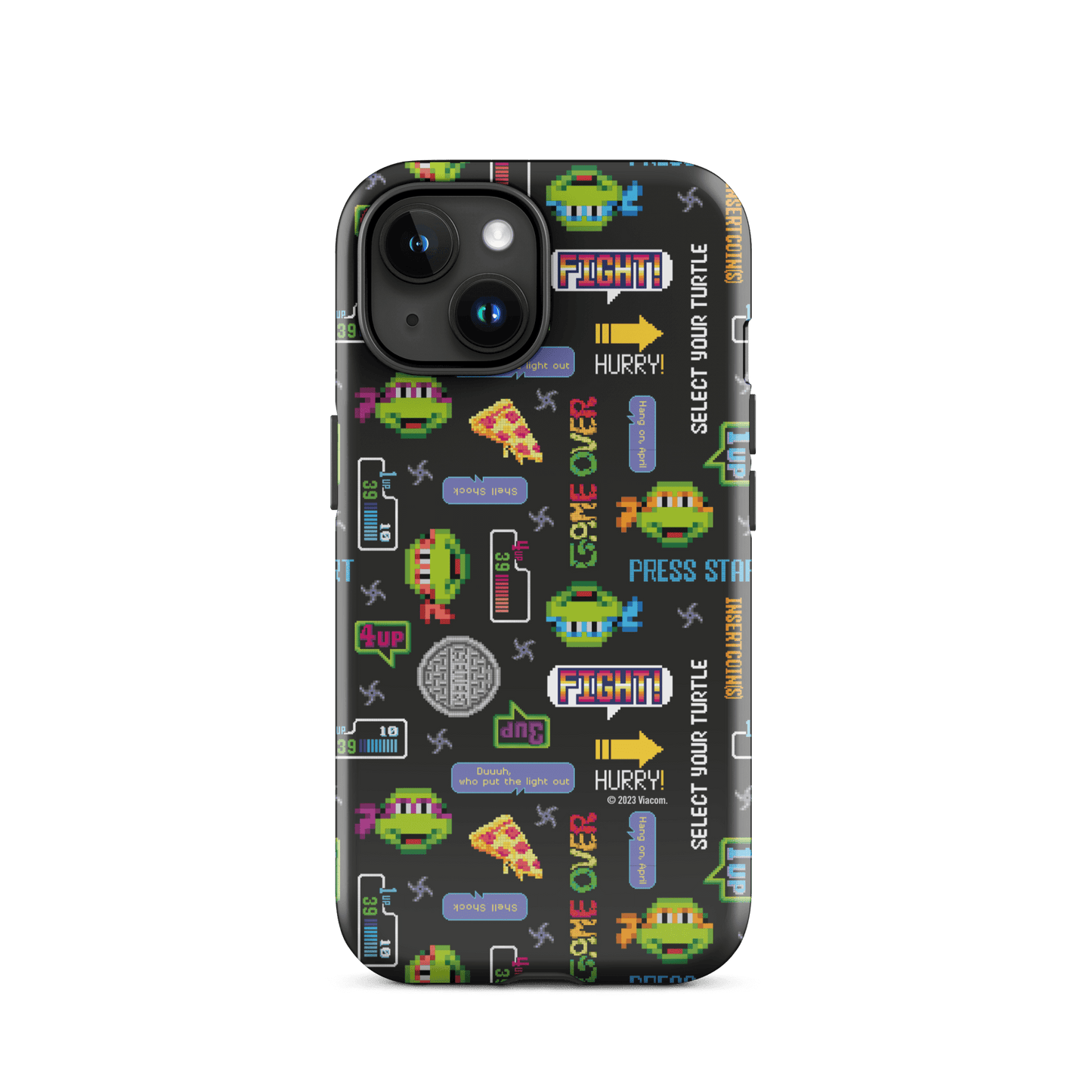 Teenage Mutant Ninja Turtles Video Game Pattern Tough Phone Case - iPhone