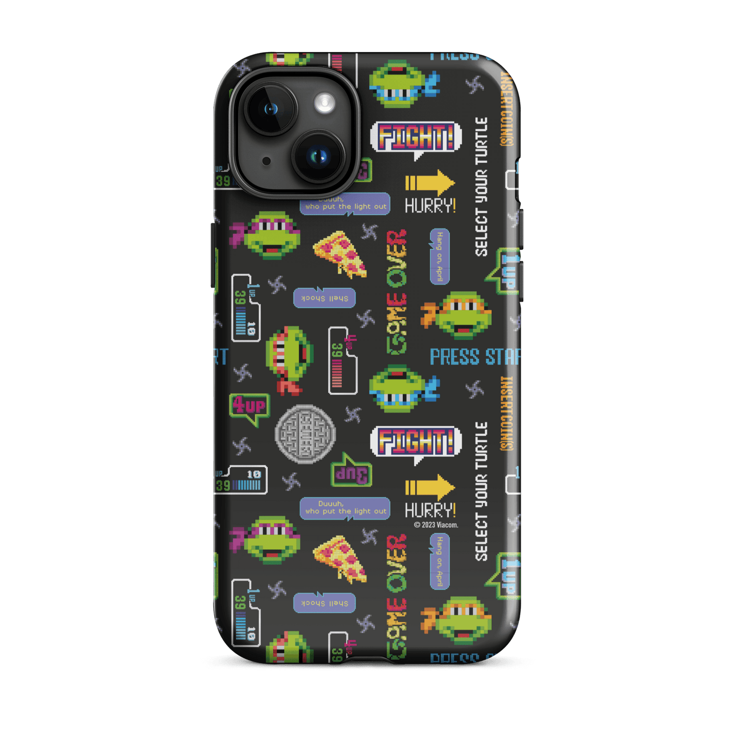 Teenage Mutant Ninja Turtles Video Game Pattern Tough Phone Case - iPhone