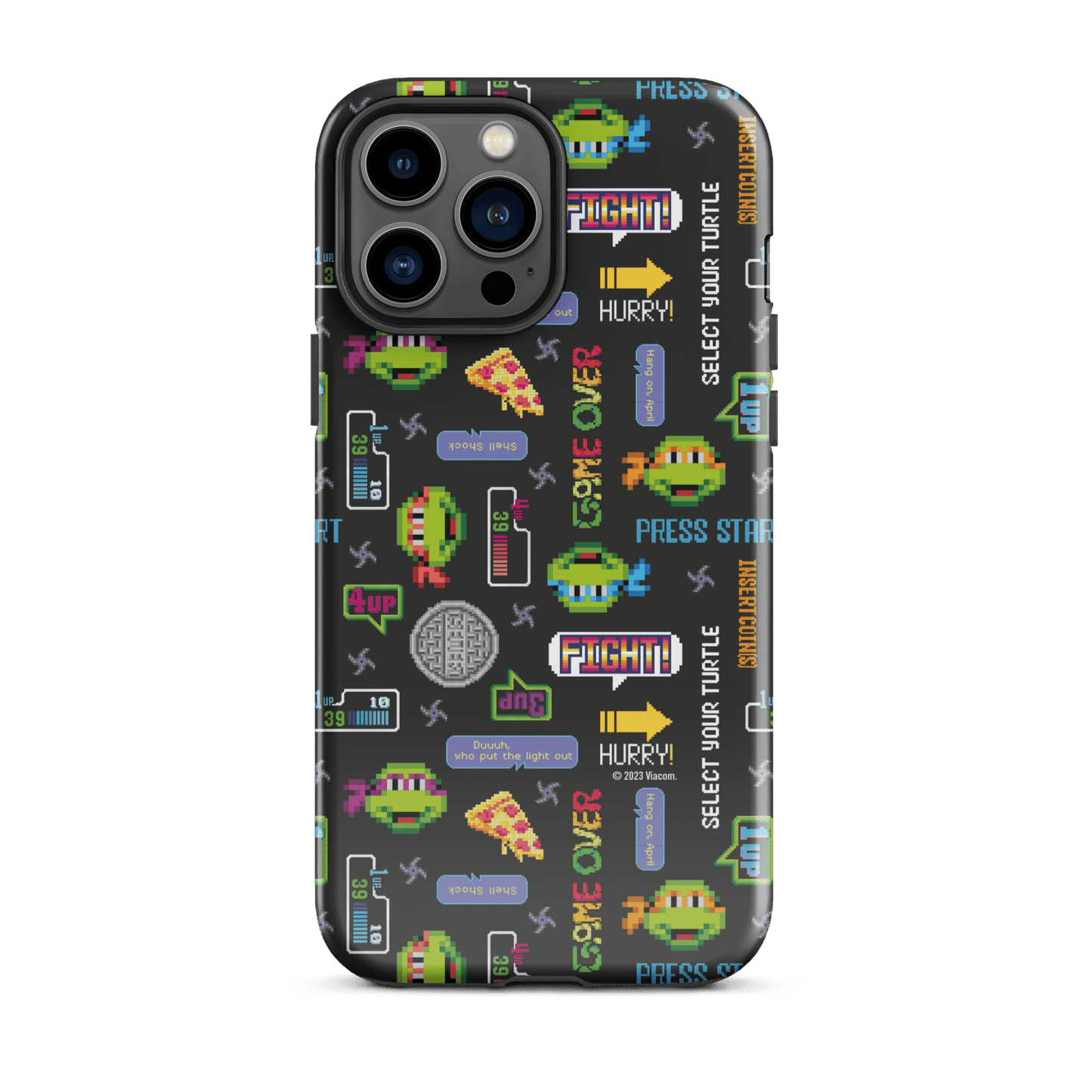 Teenage Mutant Ninja Turtles Video Game Pattern Tough Phone Case - iPhone