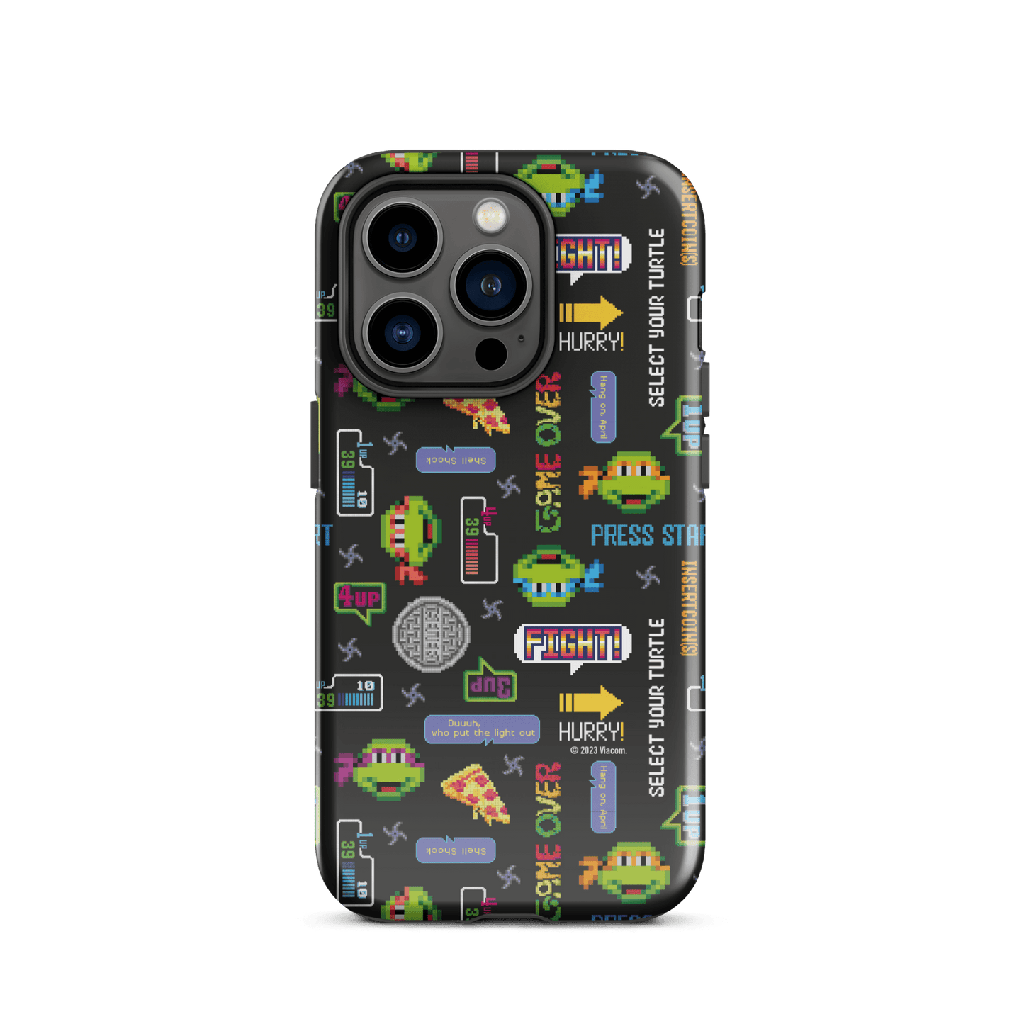 Teenage Mutant Ninja Turtles Video Game Pattern Tough Phone Case - iPhone