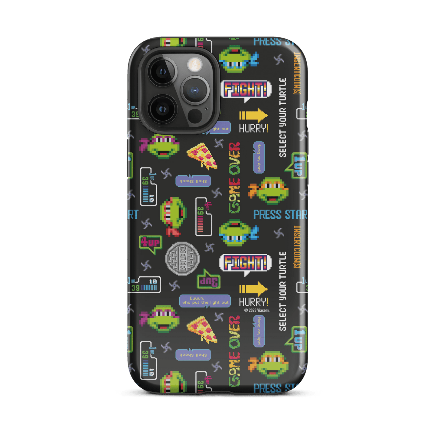 Teenage Mutant Ninja Turtles Video Game Pattern Tough Phone Case - iPhone