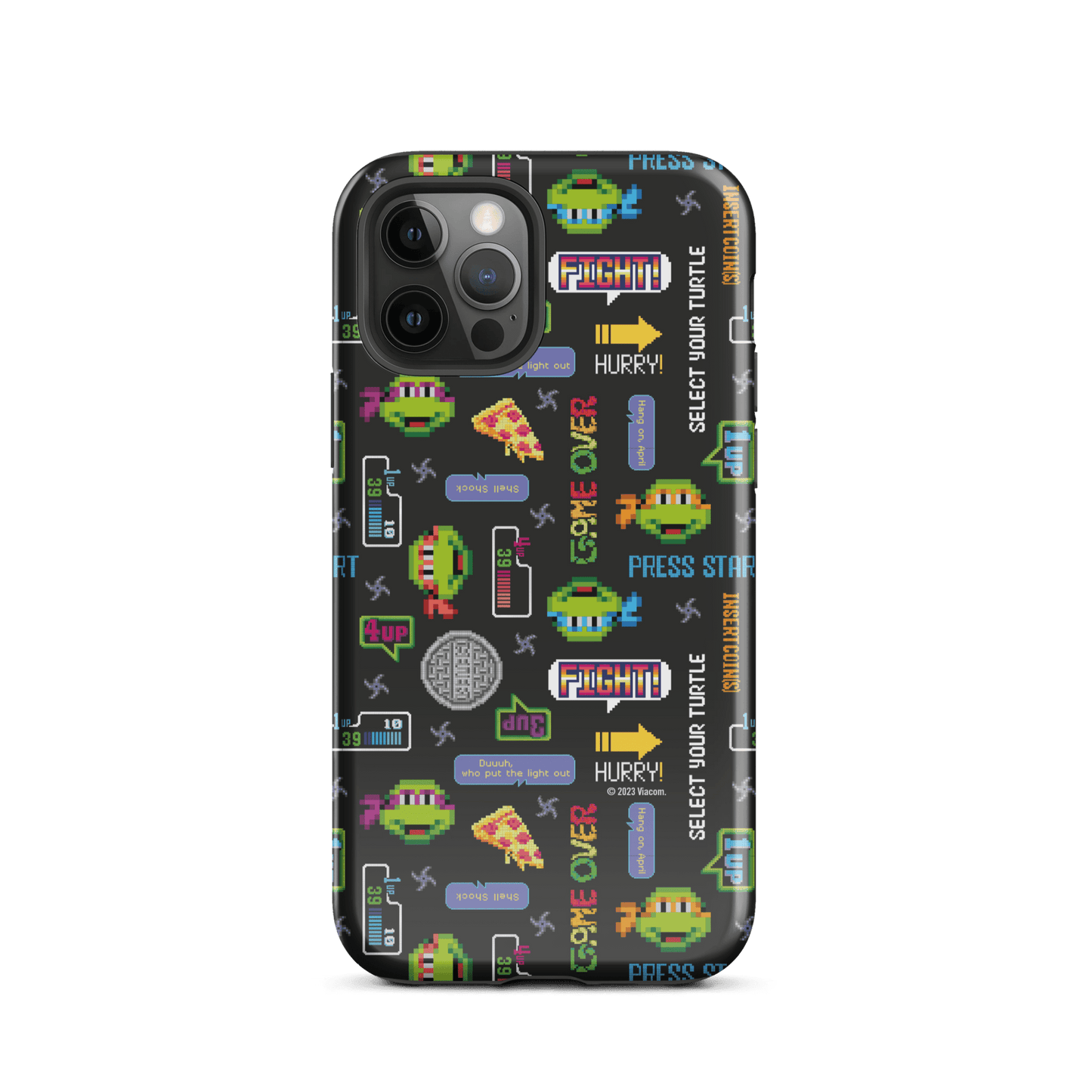 Teenage Mutant Ninja Turtles Video Game Pattern Tough Phone Case - iPhone